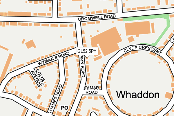 GL52 5PY map - OS OpenMap – Local (Ordnance Survey)