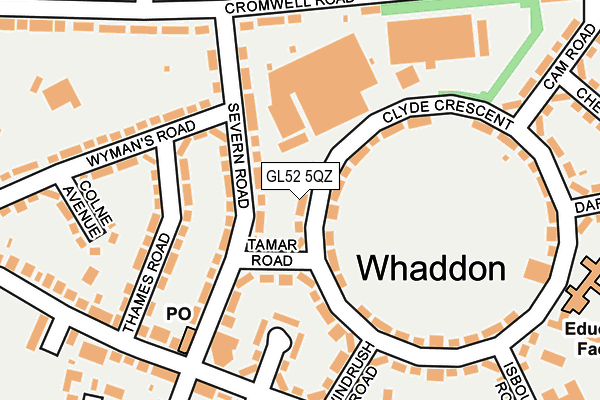 GL52 5QZ map - OS OpenMap – Local (Ordnance Survey)