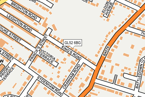 GL52 6BG map - OS OpenMap – Local (Ordnance Survey)