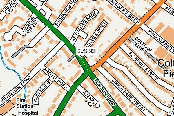 GL52 6EH map - OS OpenMap – Local (Ordnance Survey)