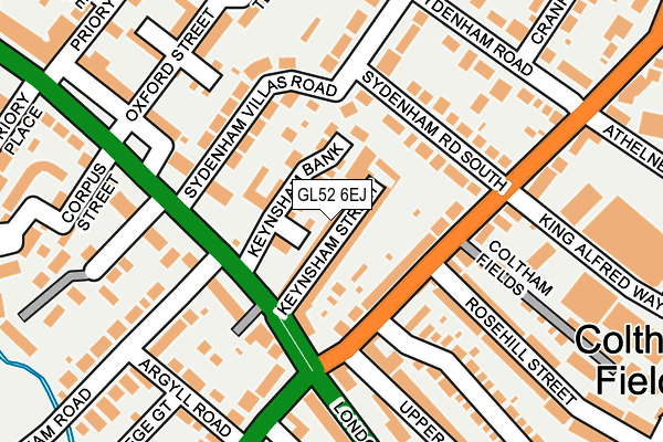 GL52 6EJ map - OS OpenMap – Local (Ordnance Survey)