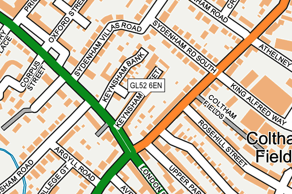 GL52 6EN map - OS OpenMap – Local (Ordnance Survey)