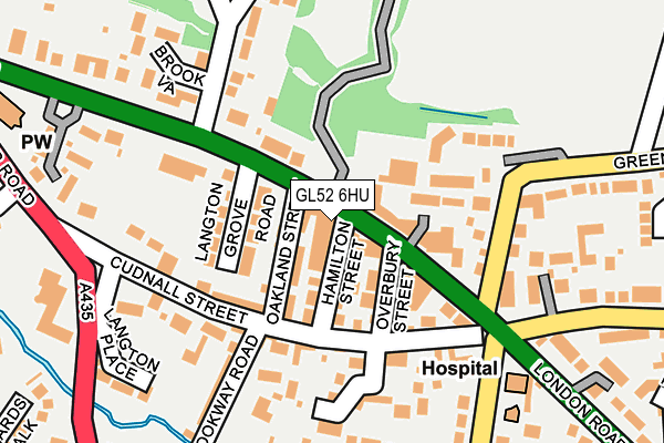 GL52 6HU map - OS OpenMap – Local (Ordnance Survey)
