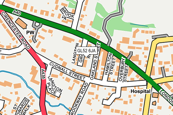 GL52 6JA map - OS OpenMap – Local (Ordnance Survey)