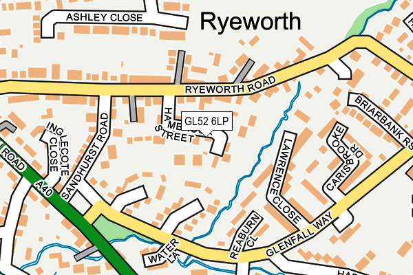 GL52 6LP map - OS OpenMap – Local (Ordnance Survey)