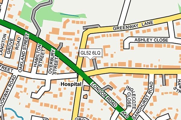 GL52 6LQ map - OS OpenMap – Local (Ordnance Survey)
