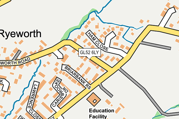 GL52 6LY map - OS OpenMap – Local (Ordnance Survey)