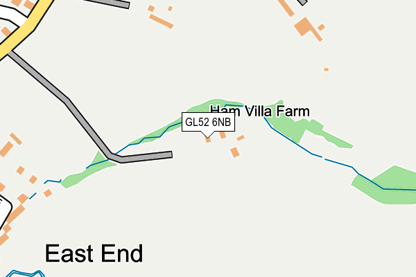 GL52 6NB map - OS OpenMap – Local (Ordnance Survey)