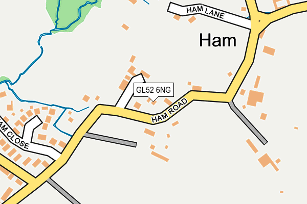 GL52 6NG map - OS OpenMap – Local (Ordnance Survey)