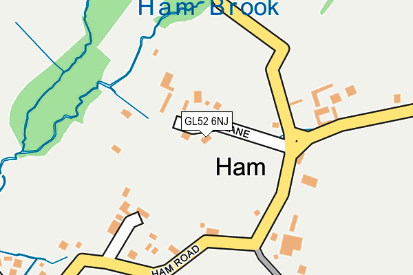 GL52 6NJ map - OS OpenMap – Local (Ordnance Survey)