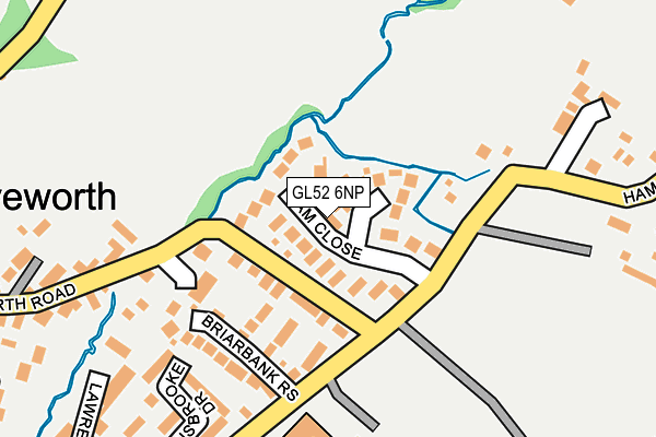 GL52 6NP map - OS OpenMap – Local (Ordnance Survey)