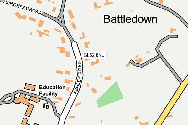 GL52 6NU map - OS OpenMap – Local (Ordnance Survey)