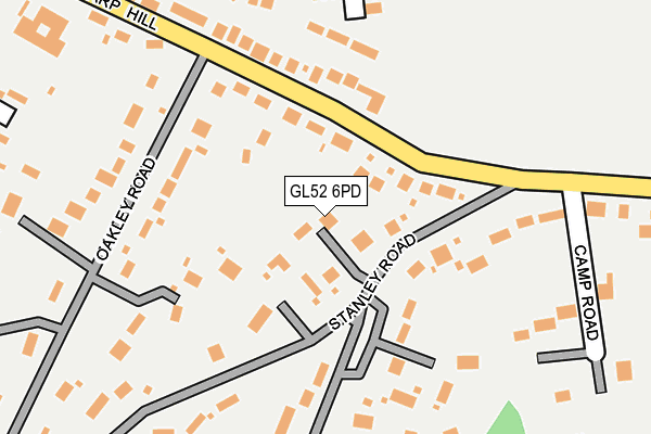 GL52 6PD map - OS OpenMap – Local (Ordnance Survey)