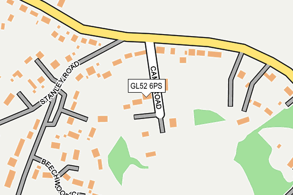 GL52 6PS map - OS OpenMap – Local (Ordnance Survey)
