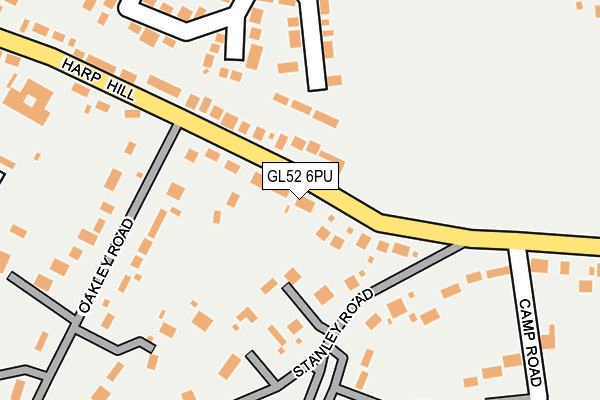 GL52 6PU map - OS OpenMap – Local (Ordnance Survey)