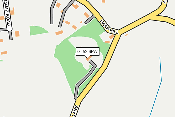 GL52 6PW map - OS OpenMap – Local (Ordnance Survey)