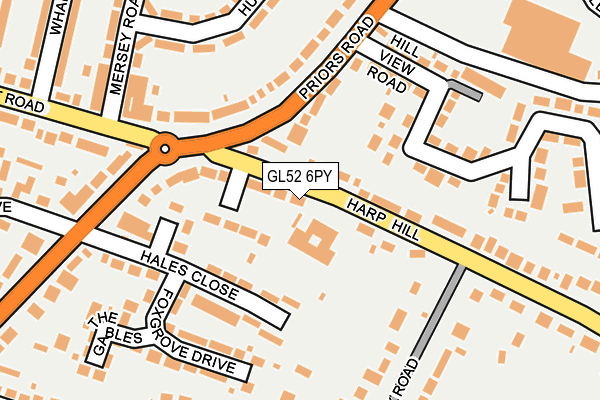 GL52 6PY map - OS OpenMap – Local (Ordnance Survey)