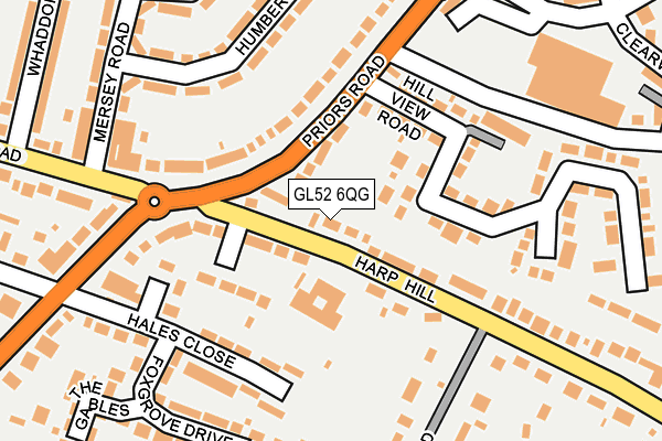 GL52 6QG map - OS OpenMap – Local (Ordnance Survey)