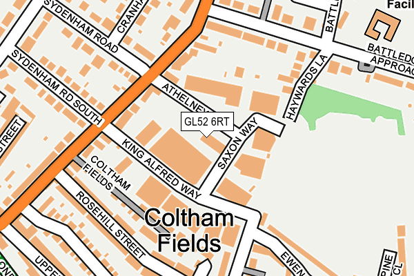 GL52 6RT map - OS OpenMap – Local (Ordnance Survey)