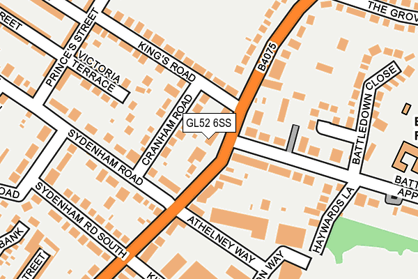 GL52 6SS map - OS OpenMap – Local (Ordnance Survey)