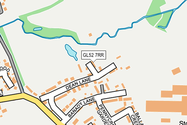 GL52 7RR map - OS OpenMap – Local (Ordnance Survey)