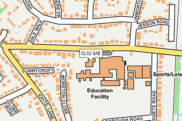 Map of CLEEVE SCHOOL ENTERPRISES LIMITED at local scale