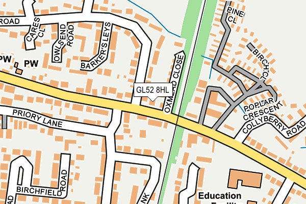 GL52 8HL map - OS OpenMap – Local (Ordnance Survey)