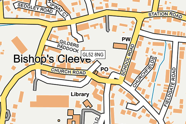 GL52 8NG map - OS OpenMap – Local (Ordnance Survey)