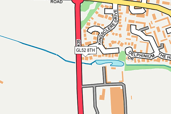 GL52 8TH map - OS OpenMap – Local (Ordnance Survey)