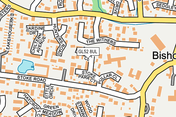 GL52 8UL map - OS OpenMap – Local (Ordnance Survey)