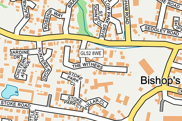 GL52 8WE map - OS OpenMap – Local (Ordnance Survey)