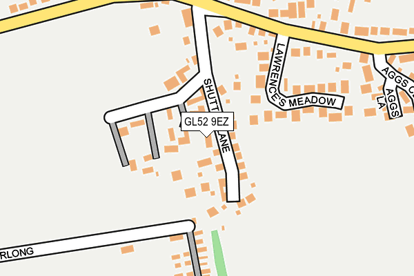 GL52 9EZ map - OS OpenMap – Local (Ordnance Survey)