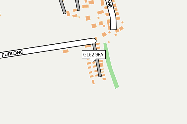 GL52 9FA map - OS OpenMap – Local (Ordnance Survey)
