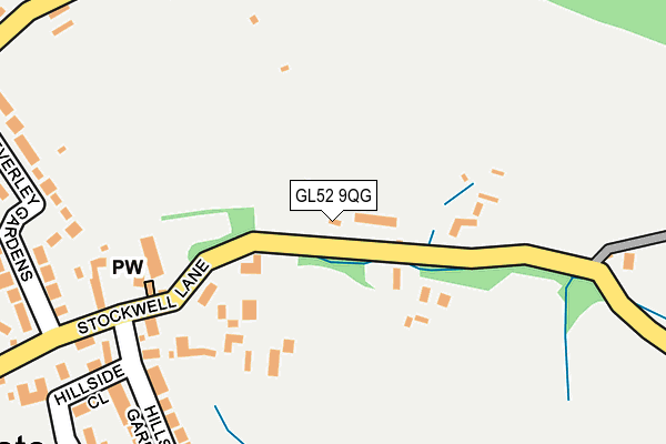 GL52 9QG map - OS OpenMap – Local (Ordnance Survey)