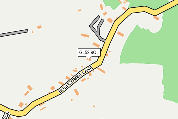 GL52 9QL map - OS OpenMap – Local (Ordnance Survey)