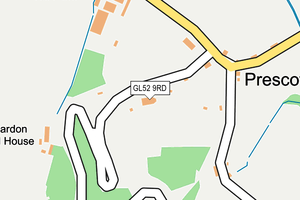 GL52 9RD map - OS OpenMap – Local (Ordnance Survey)