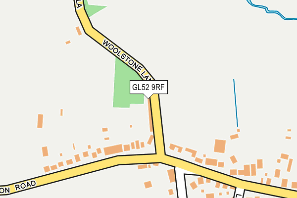 GL52 9RF map - OS OpenMap – Local (Ordnance Survey)