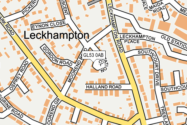 GL53 0AB map - OS OpenMap – Local (Ordnance Survey)