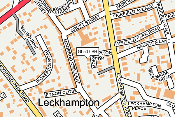 GL53 0BH map - OS OpenMap – Local (Ordnance Survey)