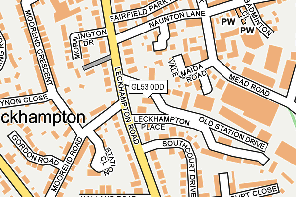 GL53 0DD map - OS OpenMap – Local (Ordnance Survey)