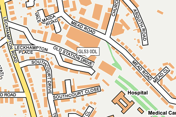 GL53 0DL map - OS OpenMap – Local (Ordnance Survey)