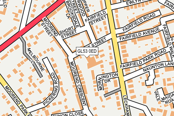GL53 0ED map - OS OpenMap – Local (Ordnance Survey)
