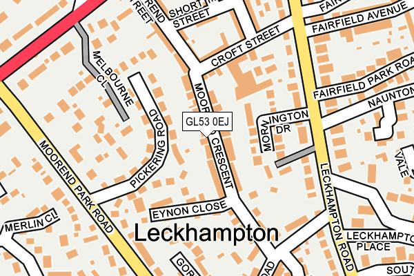 GL53 0EJ map - OS OpenMap – Local (Ordnance Survey)