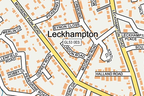GL53 0ES map - OS OpenMap – Local (Ordnance Survey)