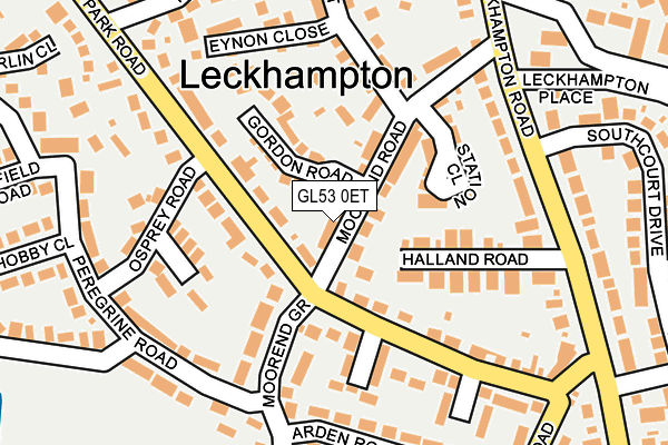 GL53 0ET map - OS OpenMap – Local (Ordnance Survey)