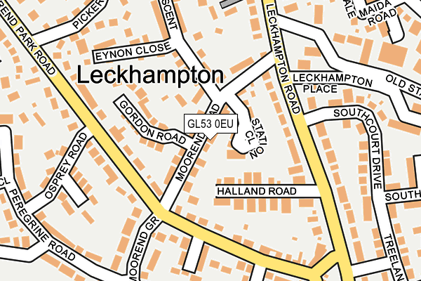 GL53 0EU map - OS OpenMap – Local (Ordnance Survey)