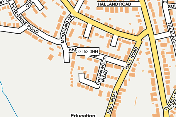 GL53 0HH map - OS OpenMap – Local (Ordnance Survey)