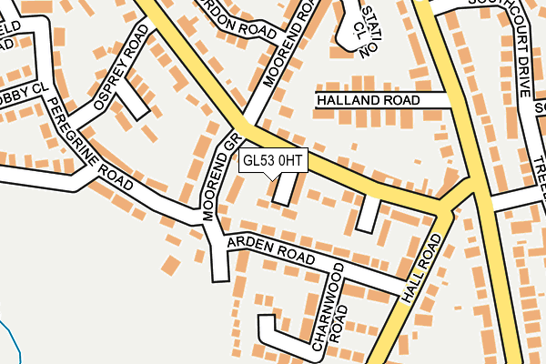 GL53 0HT map - OS OpenMap – Local (Ordnance Survey)