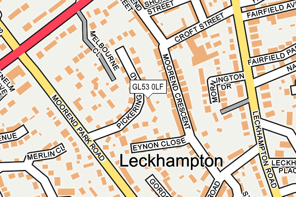 GL53 0LF map - OS OpenMap – Local (Ordnance Survey)
