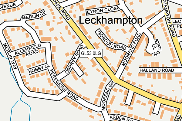GL53 0LG map - OS OpenMap – Local (Ordnance Survey)